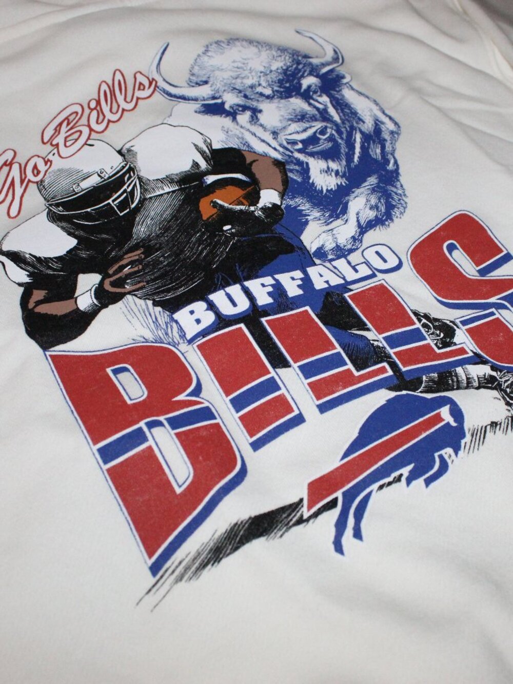 NWT NFL Boys Buffalo Bills Pullover Hoodie White Size Medium - Picture 7 of 7